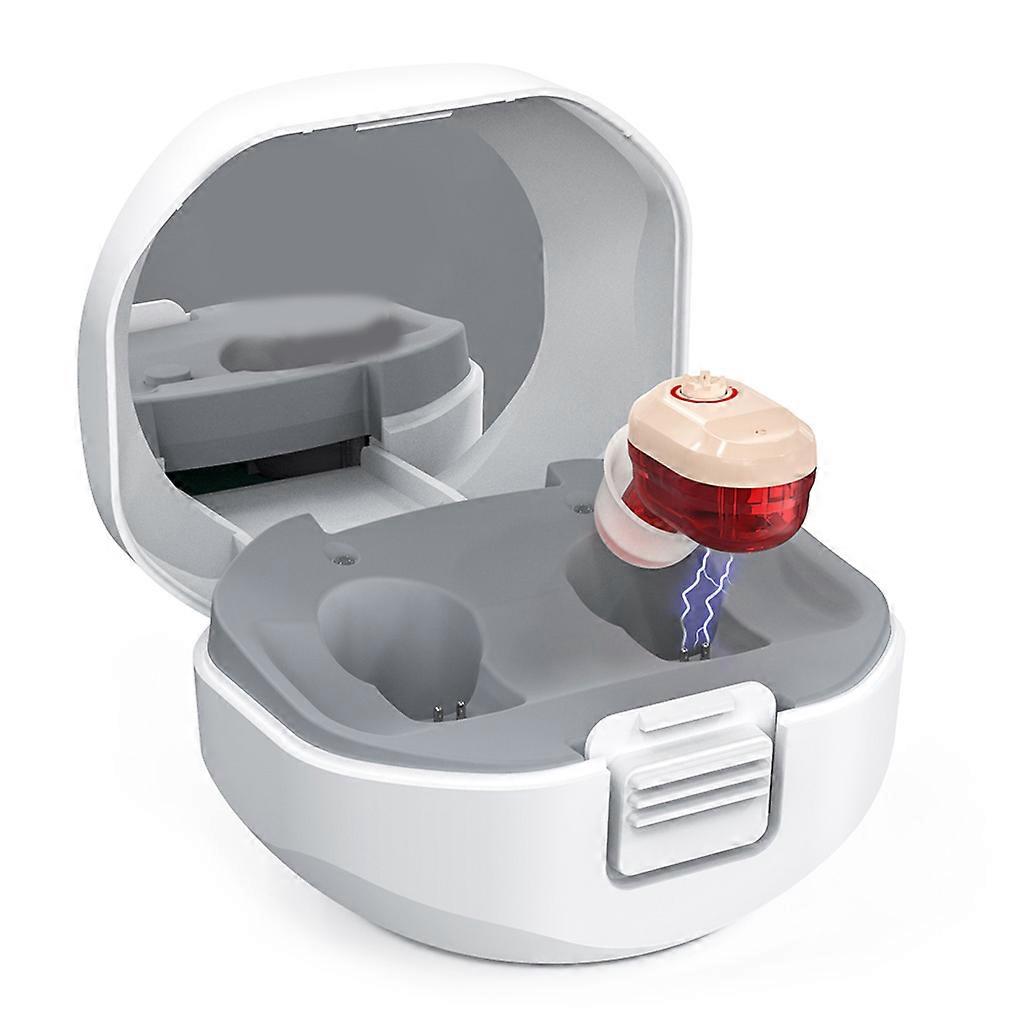 Hearing Aids Portable Sound Amplifier Device Volume Control Inner-Ear Amplifier Aid Easy to Use Charging Electric Port R