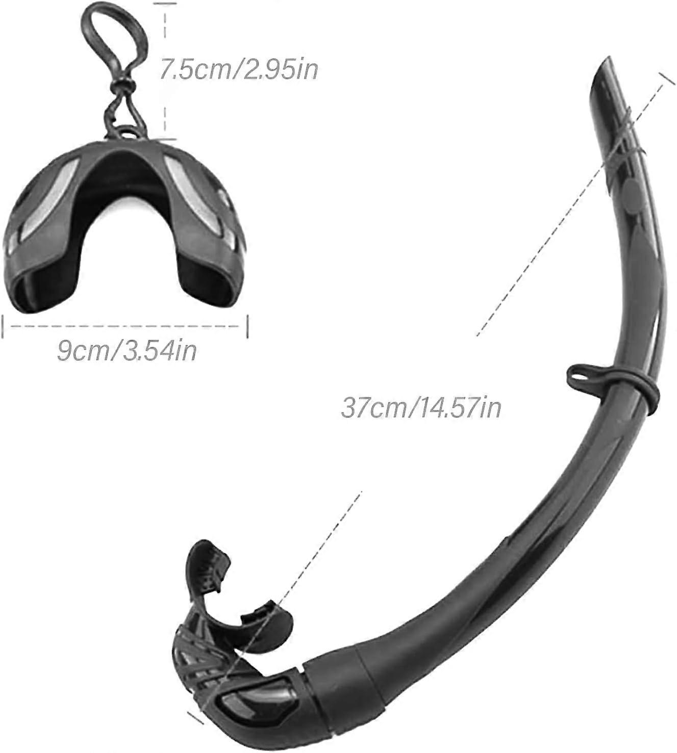 Rolls Up Silicone Snorkels With Hanging Buckles For Scuba Diving Spearfishing Freediving Snorkeling