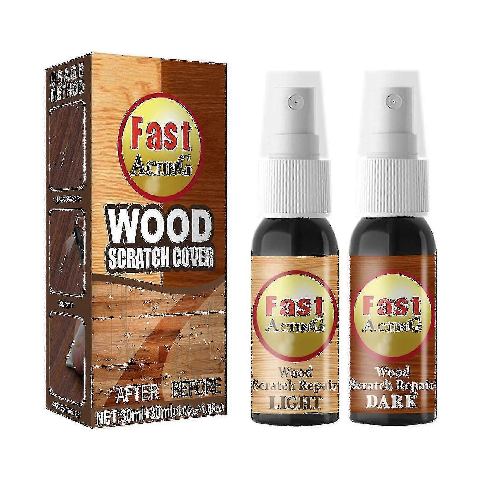 Scratch Remover Wood, Parquet Scratch Removal, Quick Acting Scratch Repair Spray For Wooden Table Bed Floor - Quan