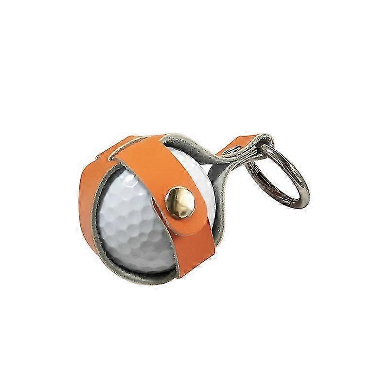 Mini golflaukun kansi keinonahkainen jalusta (punainen/oranssi)