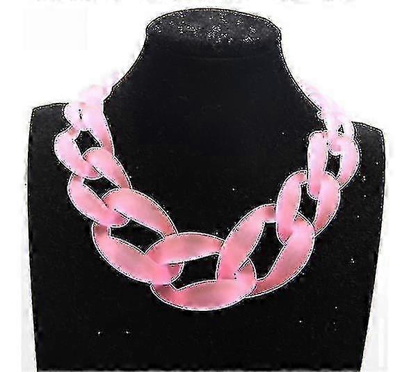 Masivní akrylový límec náhrdelník prohlášení pryskyřice přívěsek Lackingone