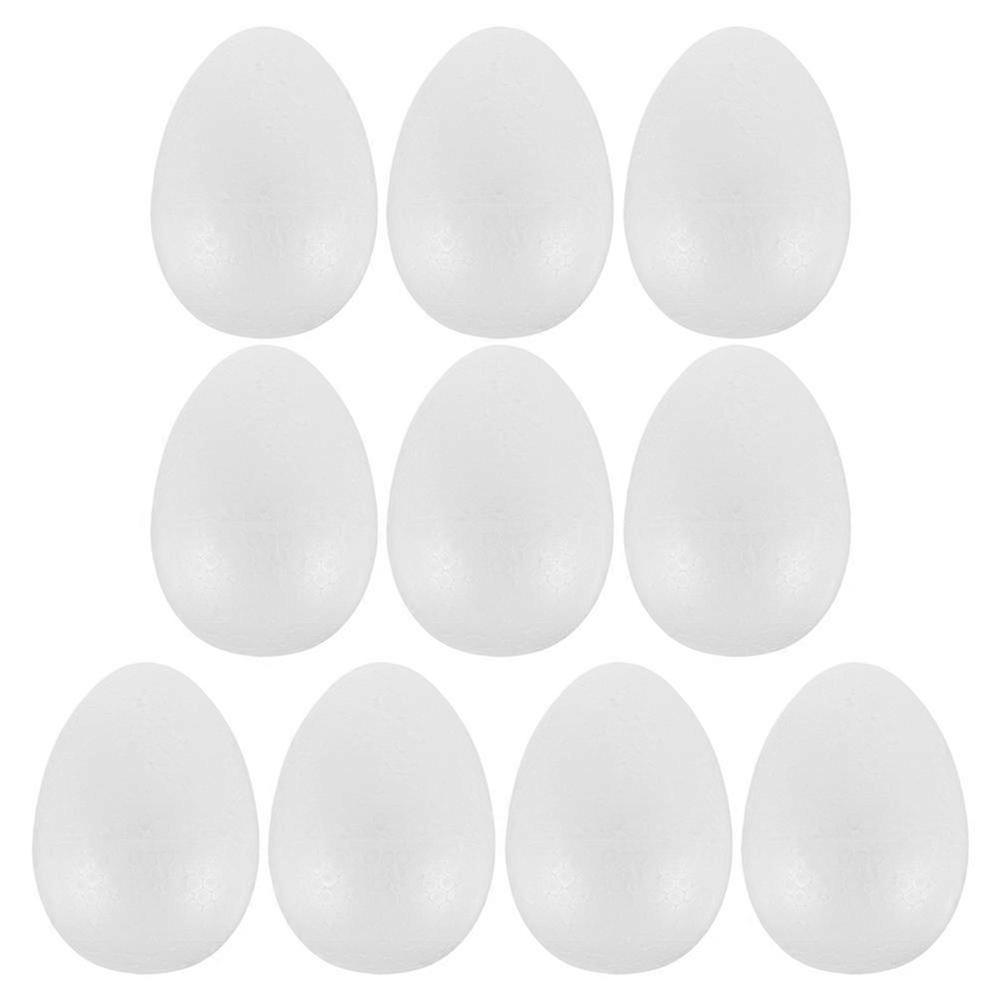 10pcs Fake Foam Eggs Small Artificial Eggs Decorative Simulation Eggs Easter Fake Egg Decorations