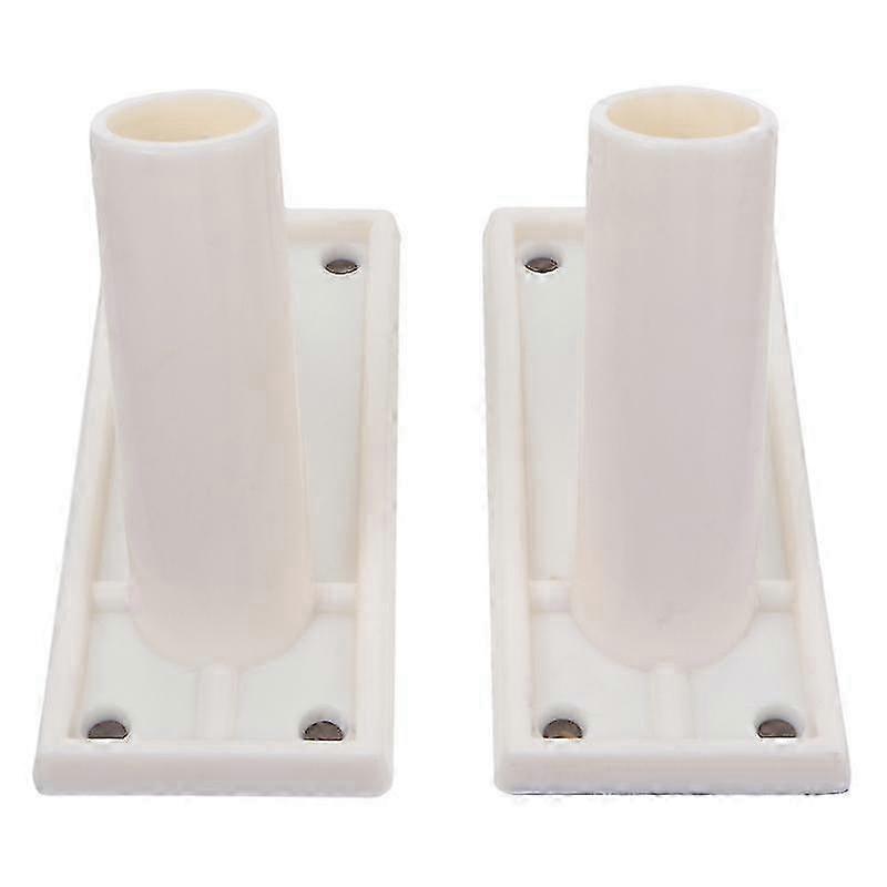 2pcs Self Adhesive Plastic Flag Pole Mounting Bracket for Secure Wall Installation and Support Holder Rack