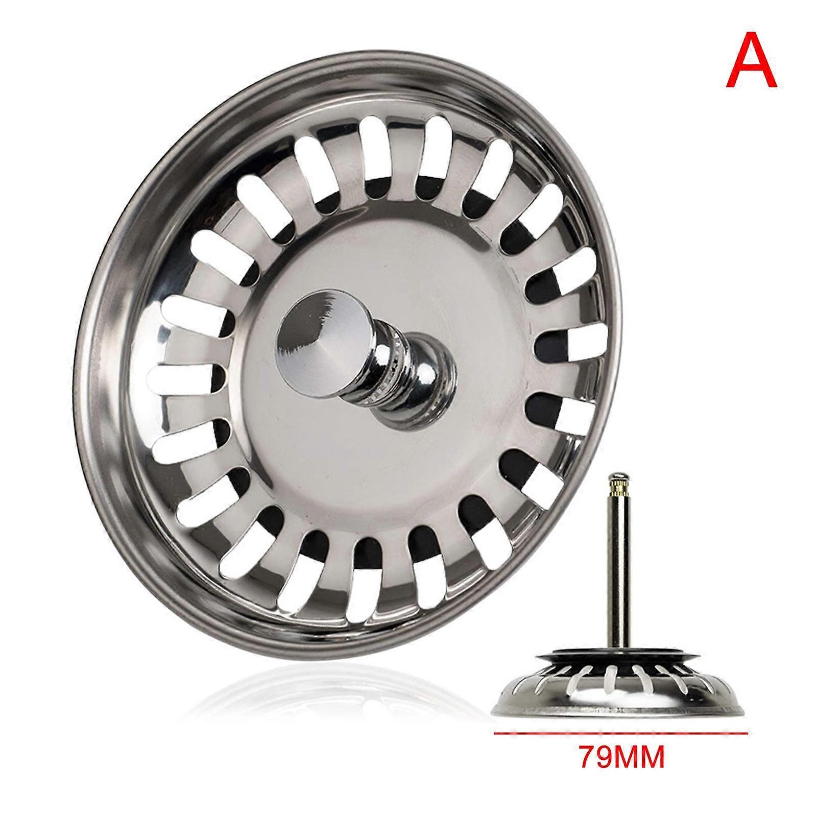 79mm(A)$European style table control pop-up drainer basket filter drain cover vegetable basin automatic switch water bucket plug water seal umbrella