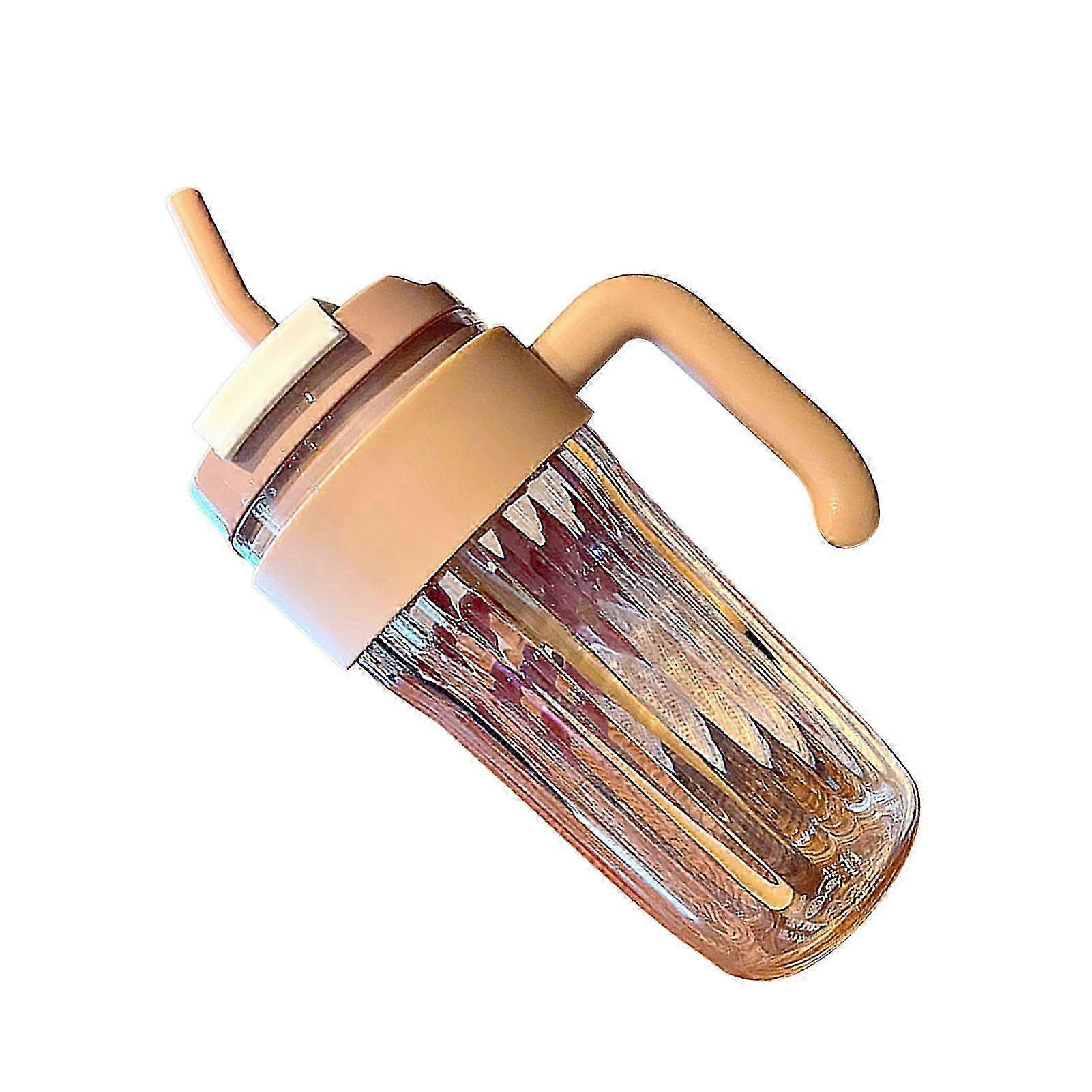 Large Capacity Transparent Water Bottle with Portable Handle, Perfect for Home and Office Use, Suitable for Coffee and Beverages, 920ml