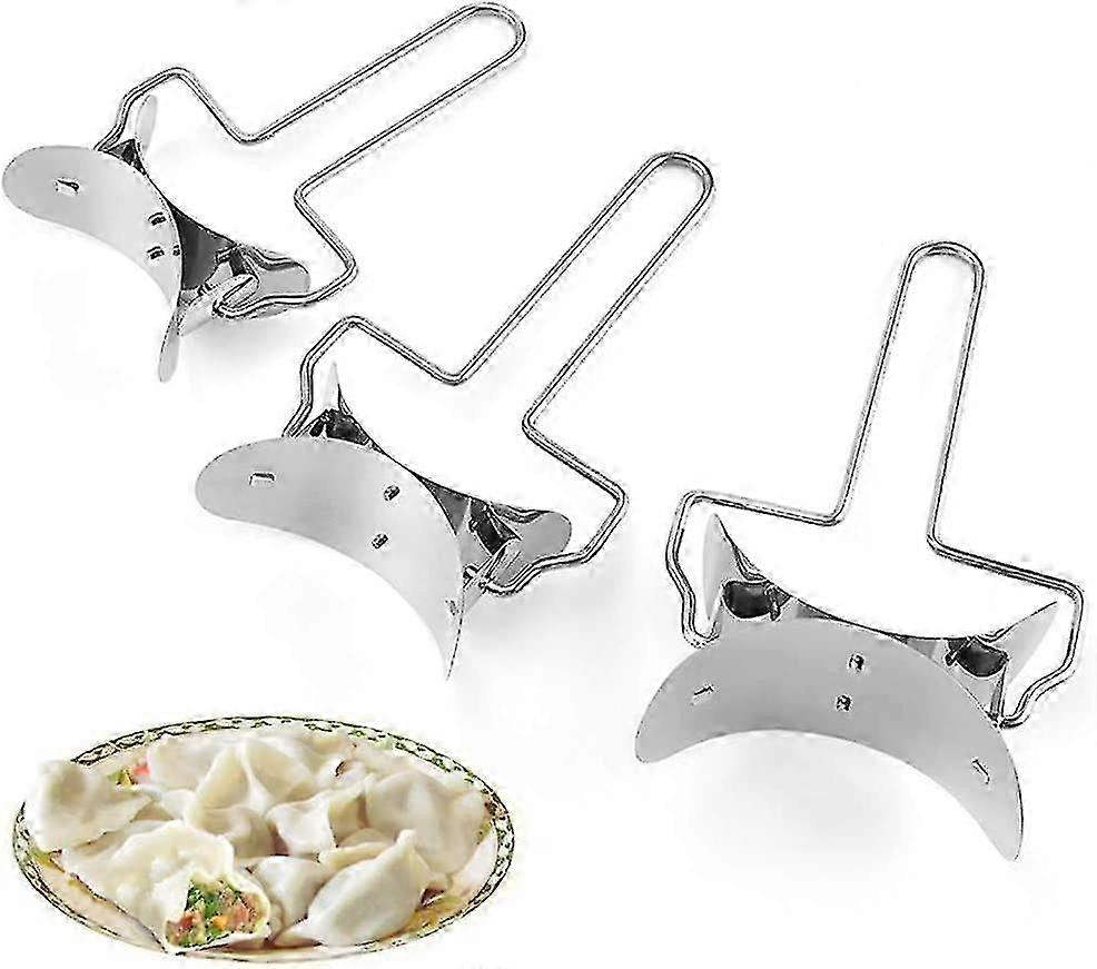 3 Pack Plastic Dumpling Wrapper Press Mold Dough Cutter Pie Dumpling Mould - Pastry Gift