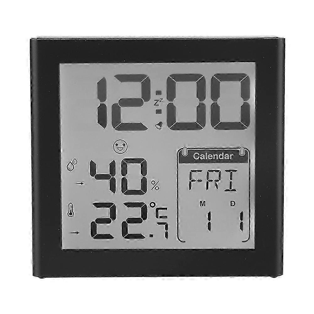 Digital Alarm Clock with Backlight, Calendar, Temp & Humidity Display