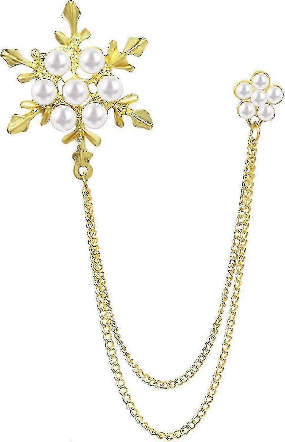 ゴールドシルバーメッキローズフラワーバイオリンスターブローチピンクリスタルチェーンジュエリー付き