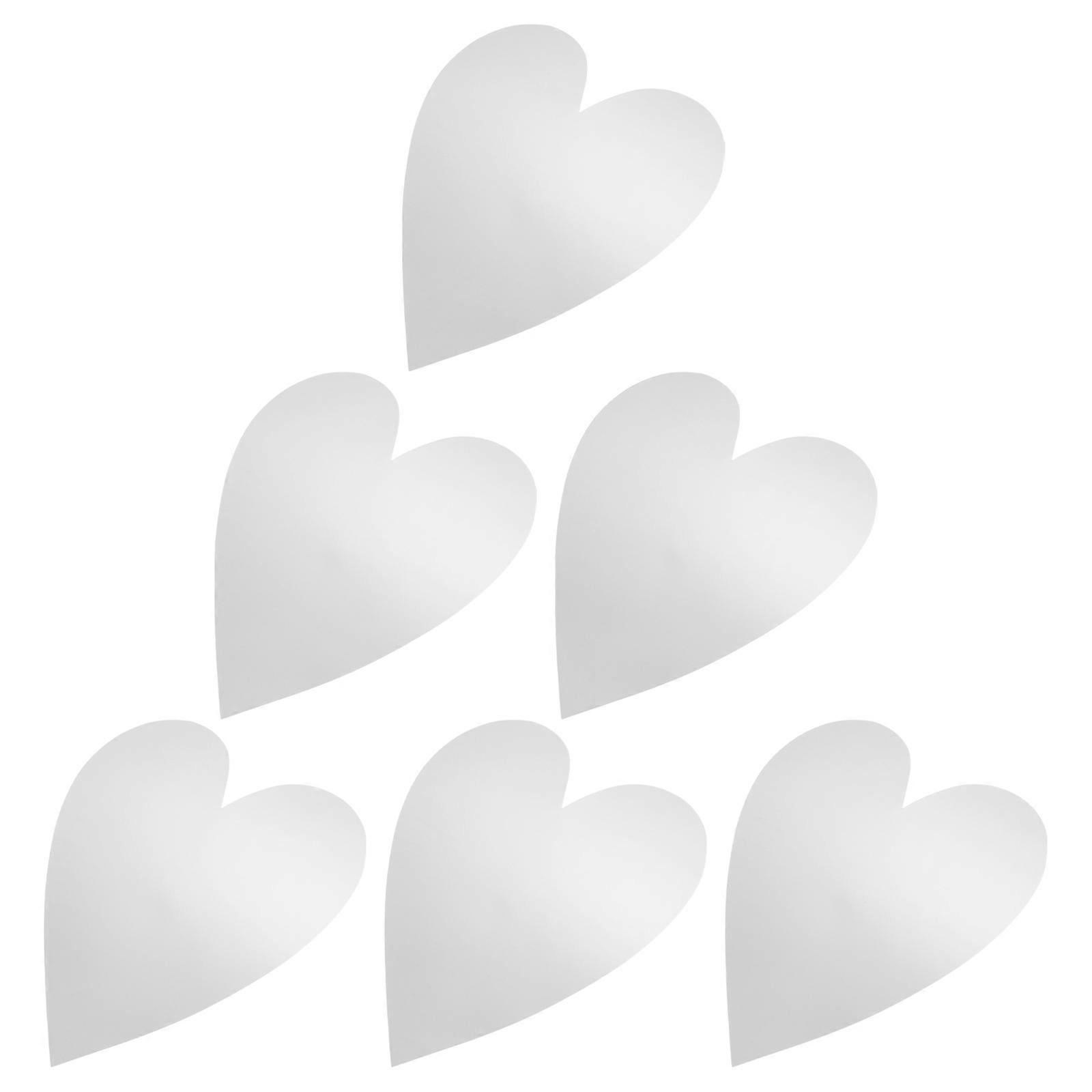 Heart Mirror Wall Decor, Removable Sticker for Comfortable Home Feel
