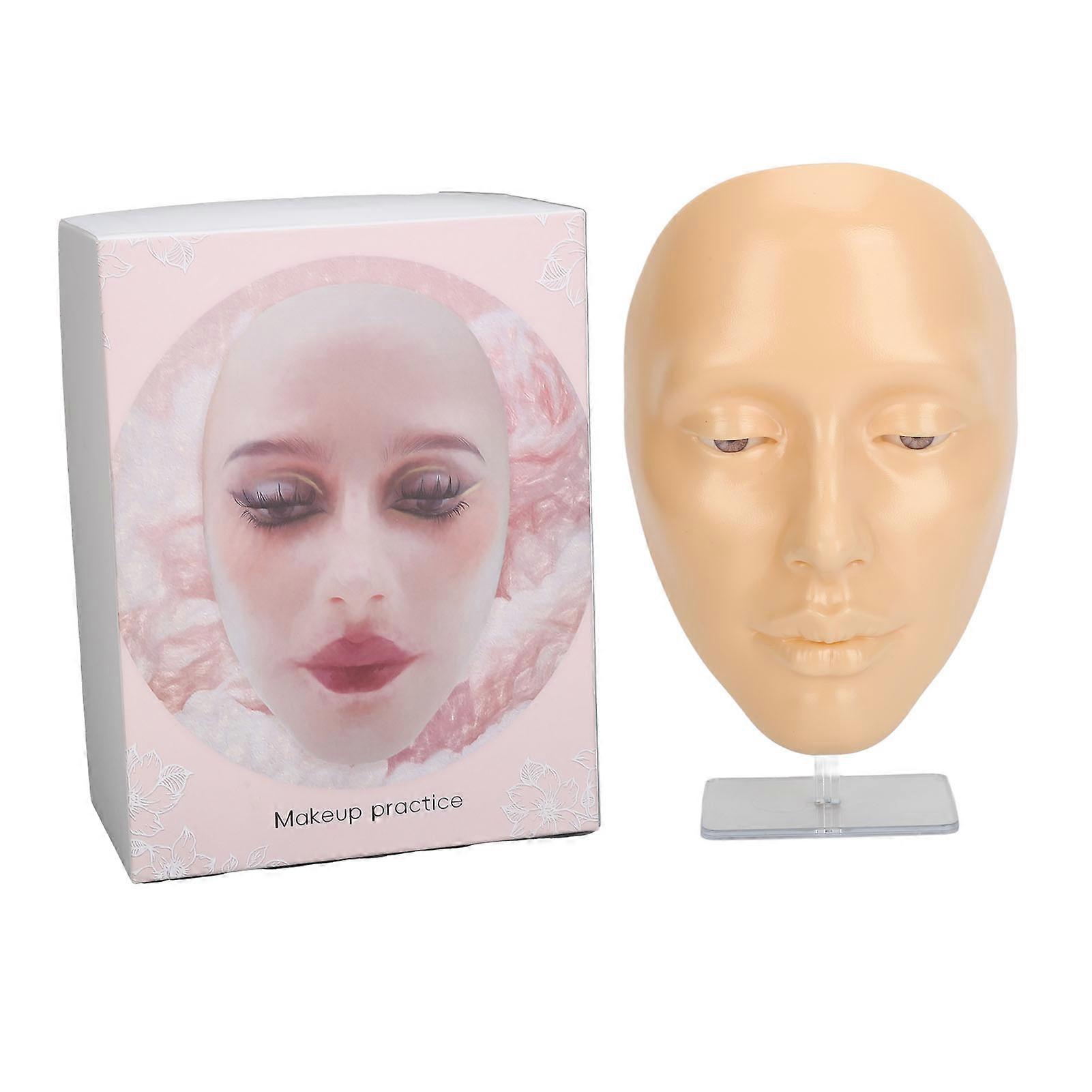 5D Silicone Makeup Training Mannequin for Cosmetology White