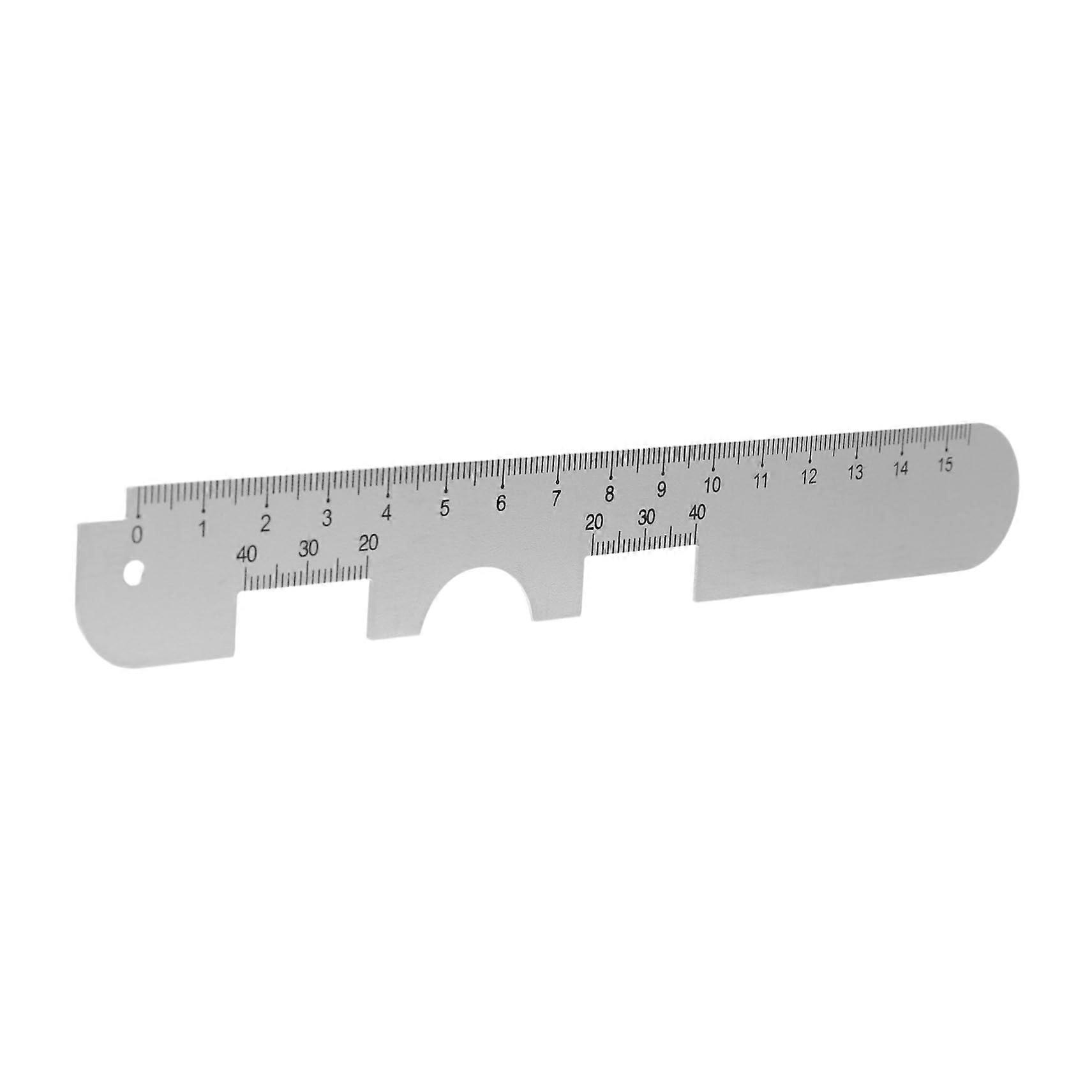 Pupil distance ruler made of durable deformationresistant measuring tool with double for home use precise measurement for glasses fitting