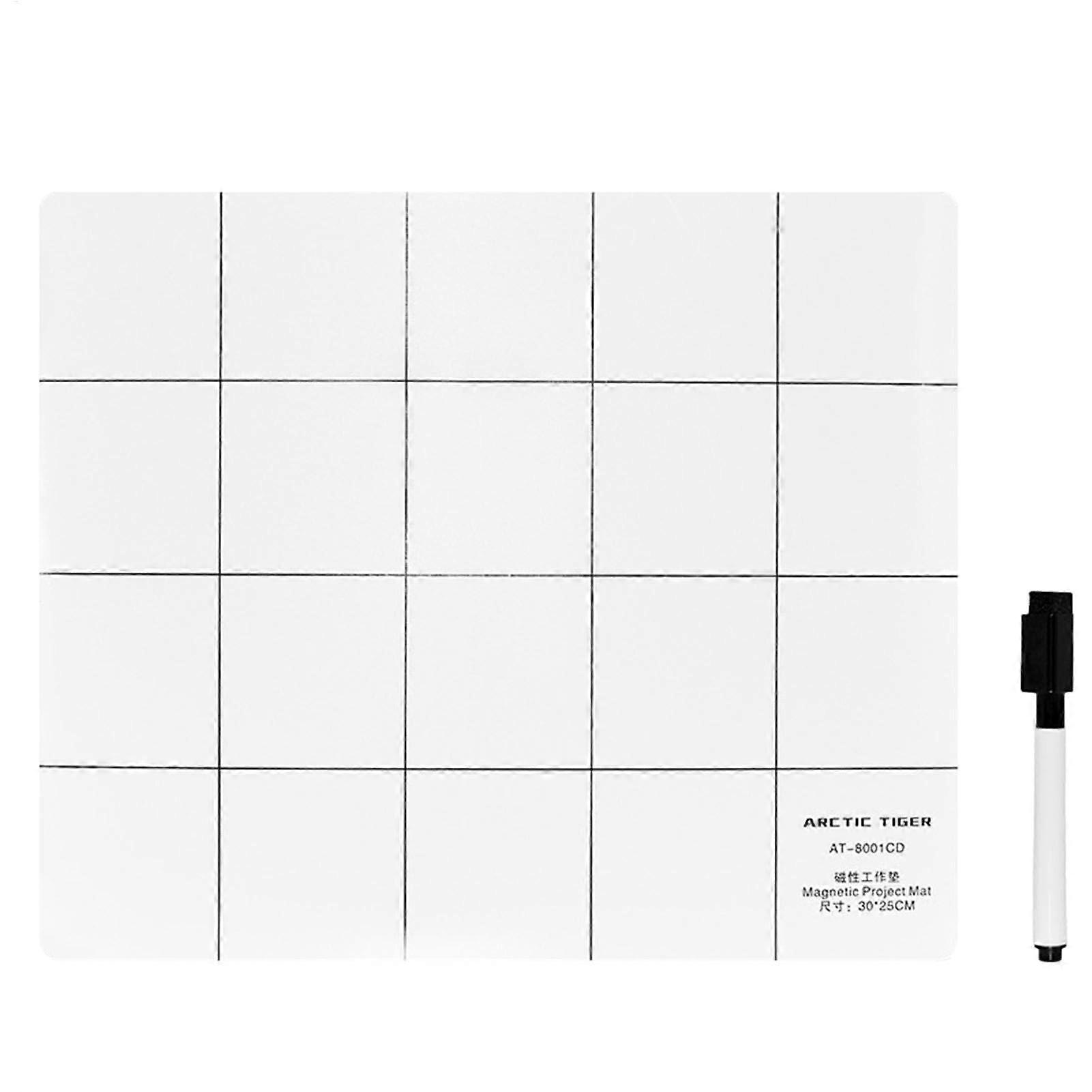 Magnetic Project Mat  Work Mat to Prevent Screws with Dry Eraser Pen  Repair Kits for Mobile Devices for Laptop, Game Machine