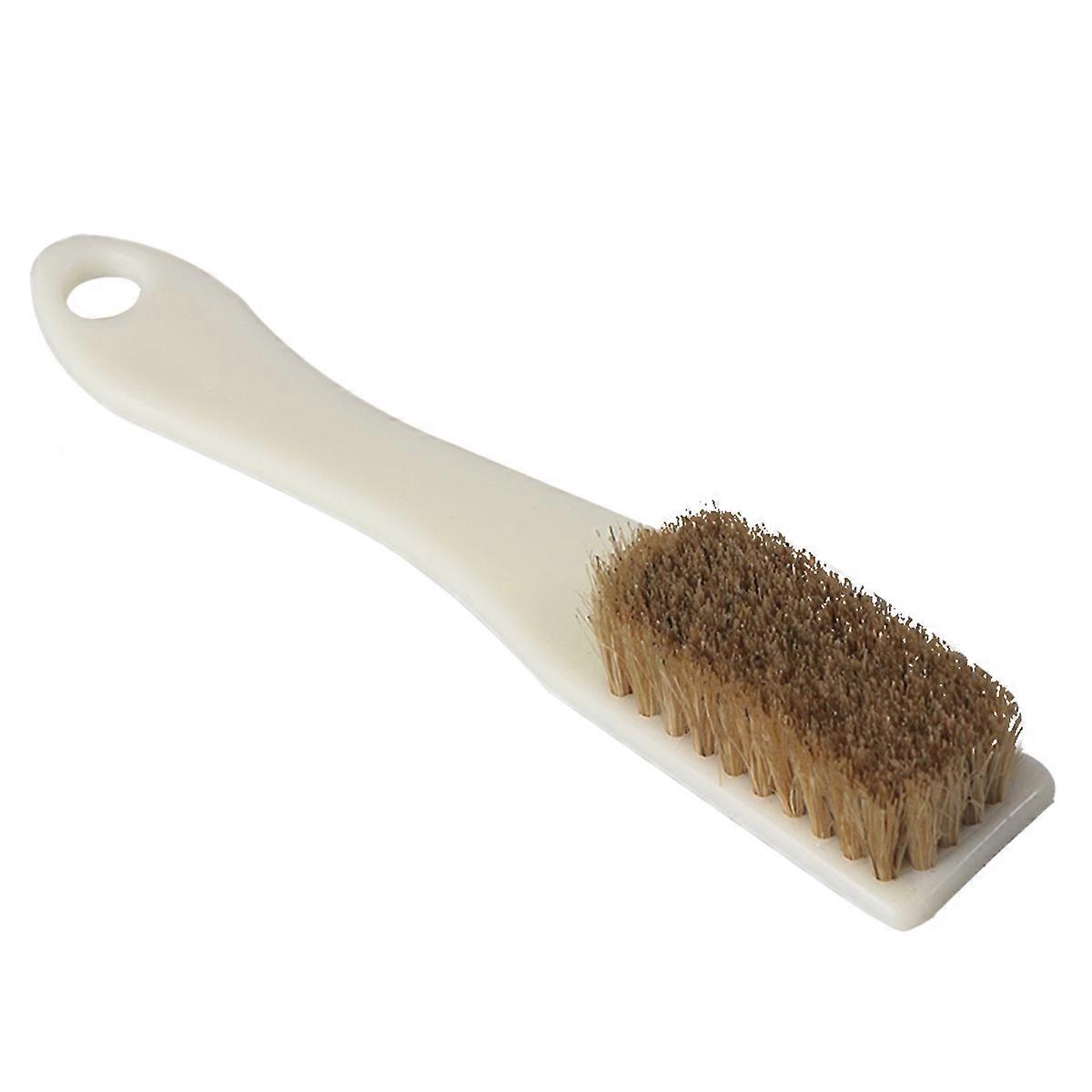 Bathroom Cleaning Brush Hard Bristle Plastic Material 6-Row Comfortable Handle Durability 1Pack
