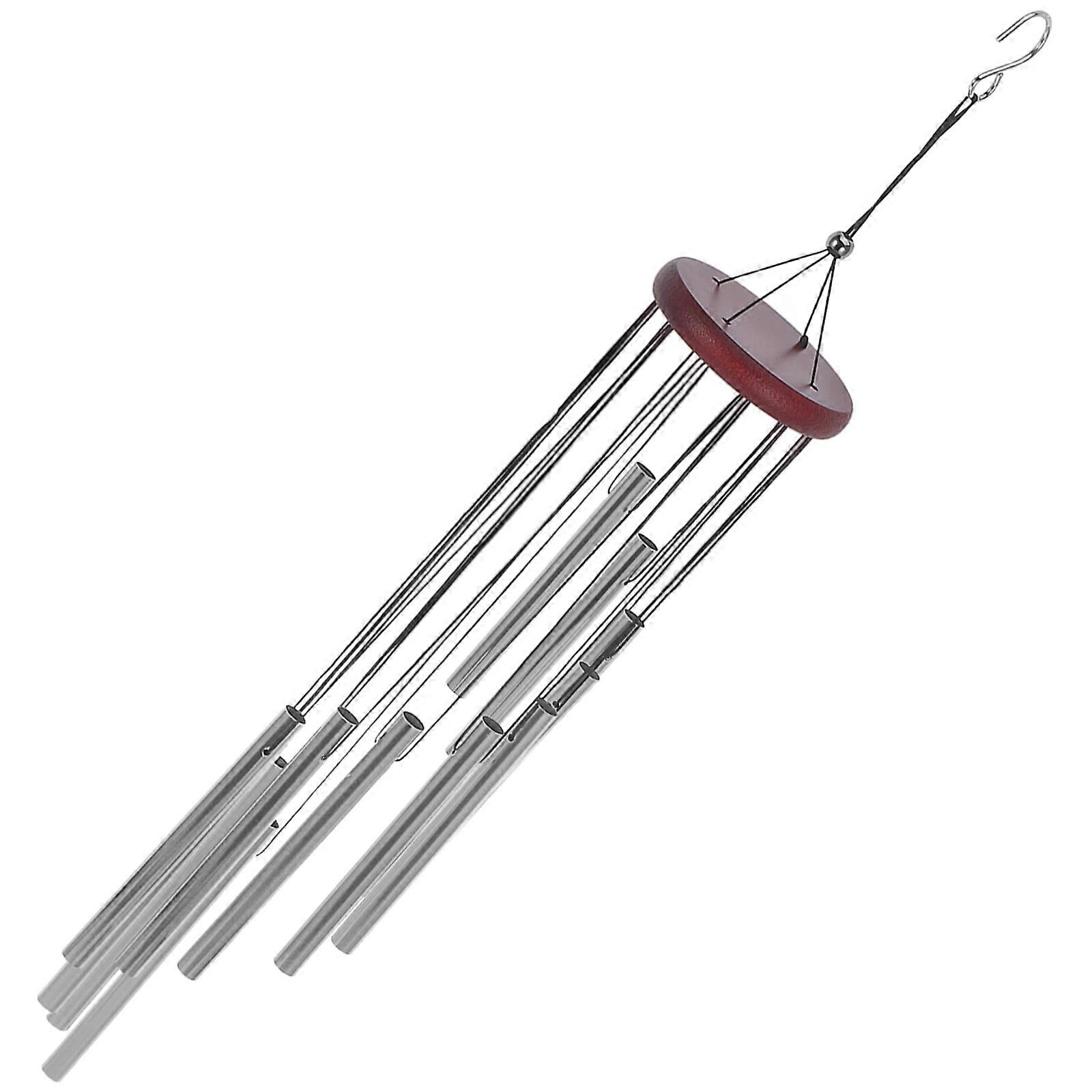 Metal Wind Chime Decor Hanging Decoration for Shop Aluminium Tubular Design 1Set
