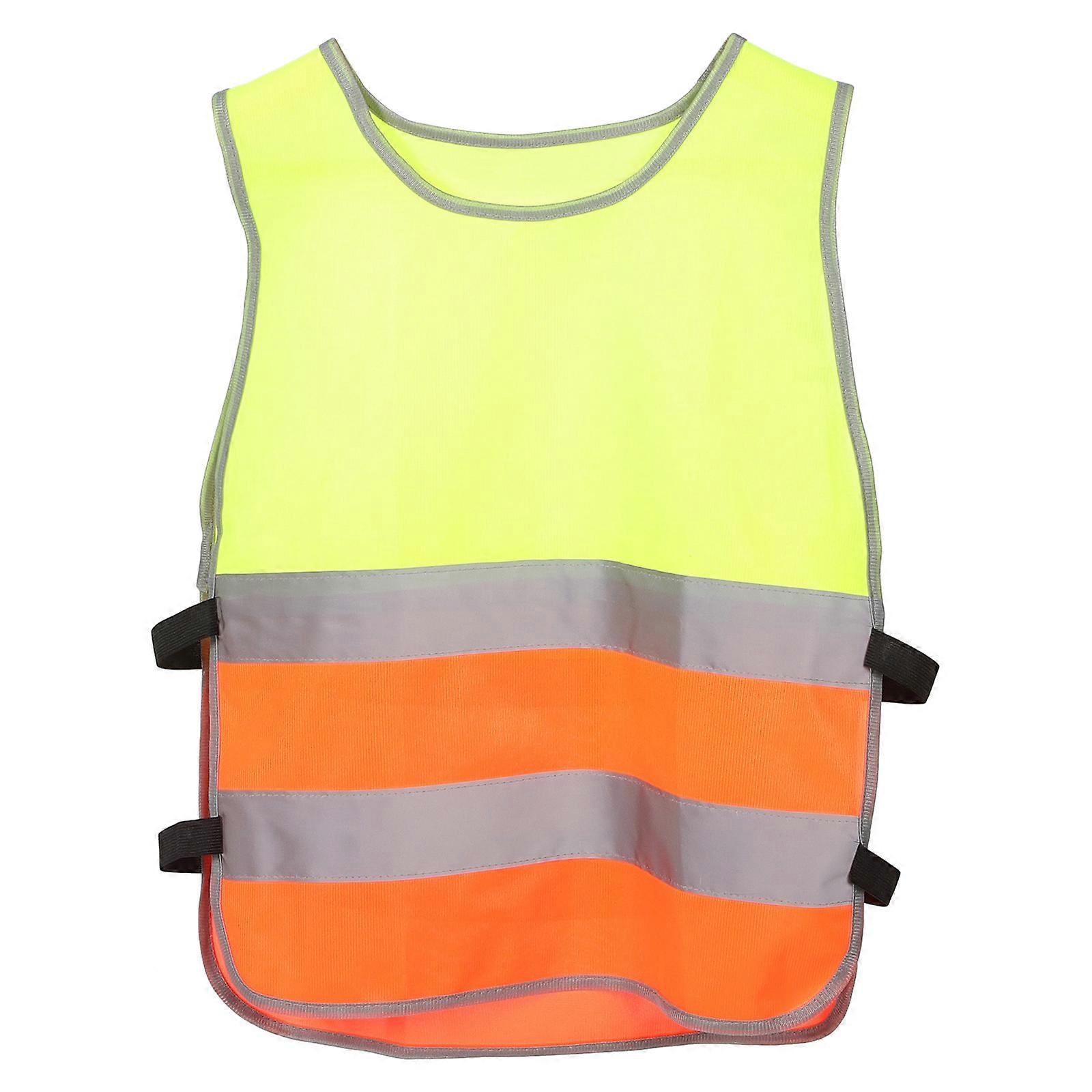 Student Secure Vest For Kids Traffic Running Multi-Colored 51.00X41.00X0.20Cm Visibility Enhancement 1Set