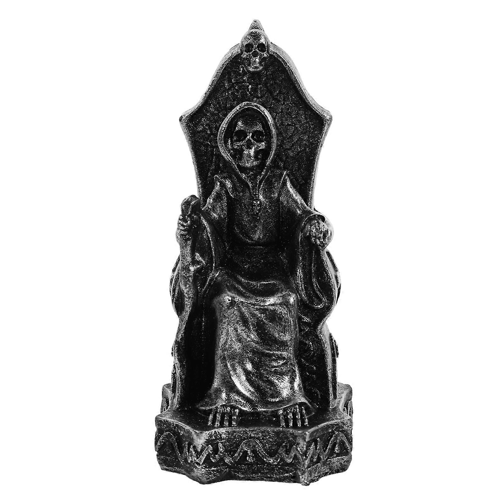 Greek Statue Desktop Ancient Reaper Sculpture Collectible Figurine Decorative Space Matching 1Pack