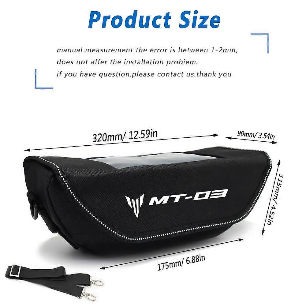 For YAMAHA MT-03 Motorcycle accessory Waterproof And Dustproof Handlebar Storage Bag navigation bag