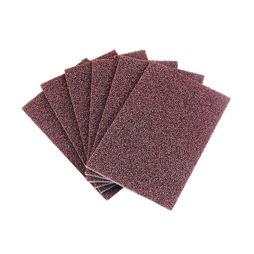 Multi-Purpose Sponge Cleaning Brush Emery Cleaning Sponges Rectangular Brown Stain Removal 10Pcs
