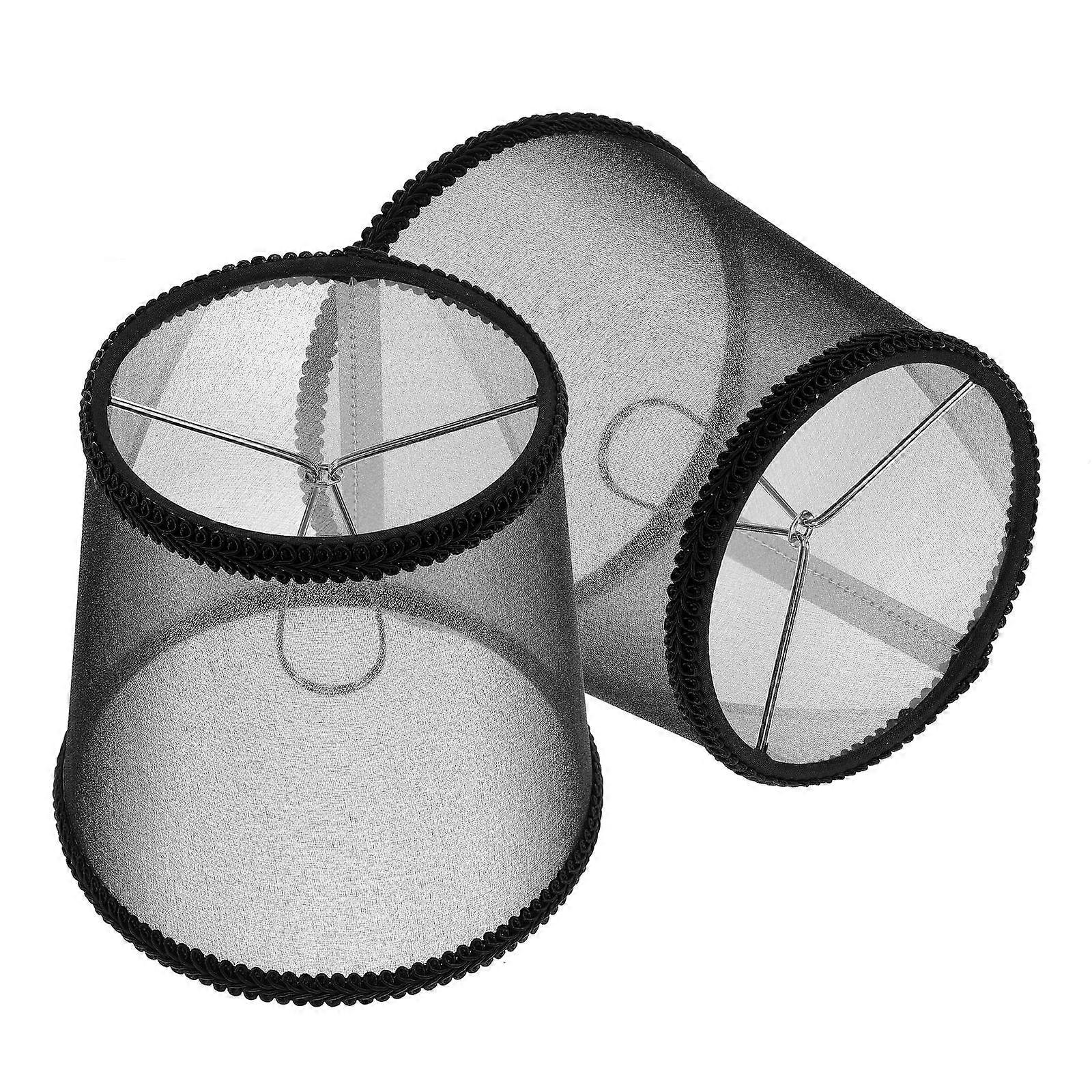 Wall Lamp Fabric Shade Modern Lamp Cover Lamp Accessory 15X15X11CM Create Soft Light 2Pcs