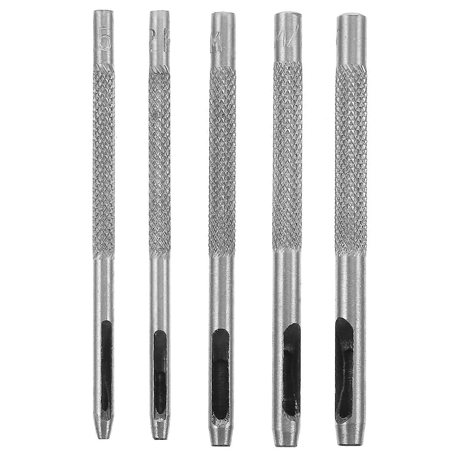 5pcs Punch Tools Set Hollow Puncher For DIY Crafting Handbags Canvas Wallets Belt Making