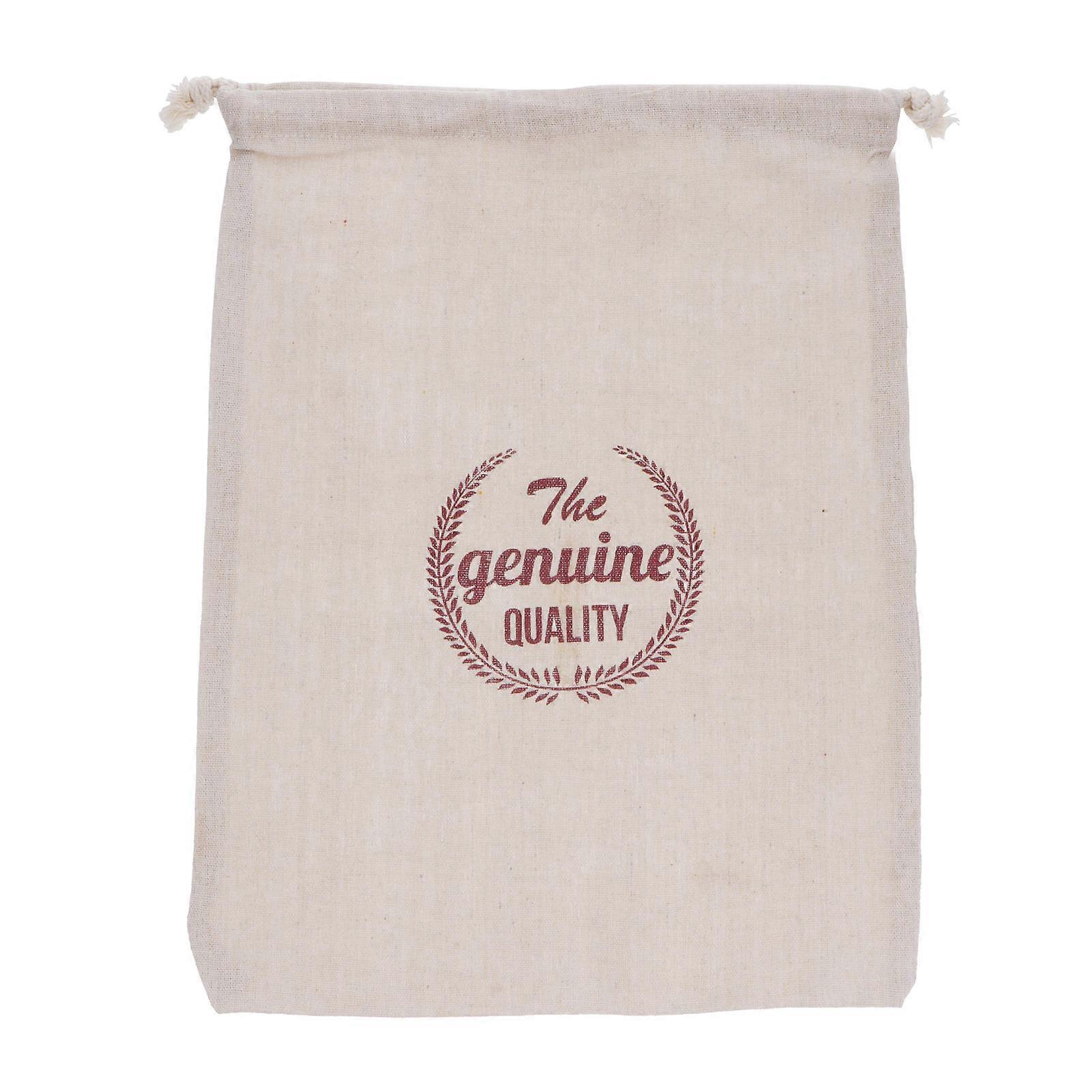 Linen Bags For Bread Reusable Drawstring Pouch For present Givers Daily Use Food Storage Assorted Color 15.72x11.79x0.04inch 1Pc