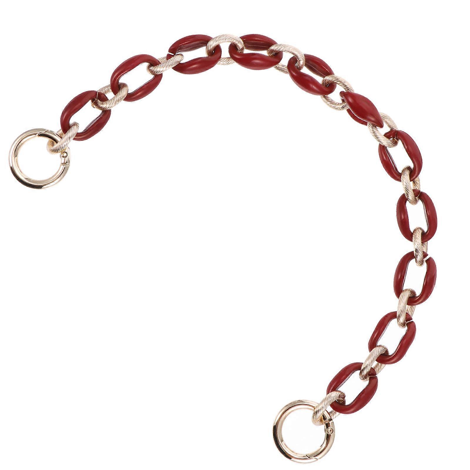 Bag Chain For Handbags Purse Handle Strap Short Diy Bag Chain Replacement Handbag Decoration Chain Square Acrylic Women 1Pack