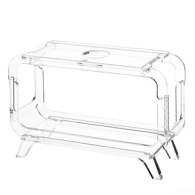 Functional Acrylic Speaker Stand for Marshall Middleton Provides Stability and Enhanced Audio Projection (Clear) Is transparent