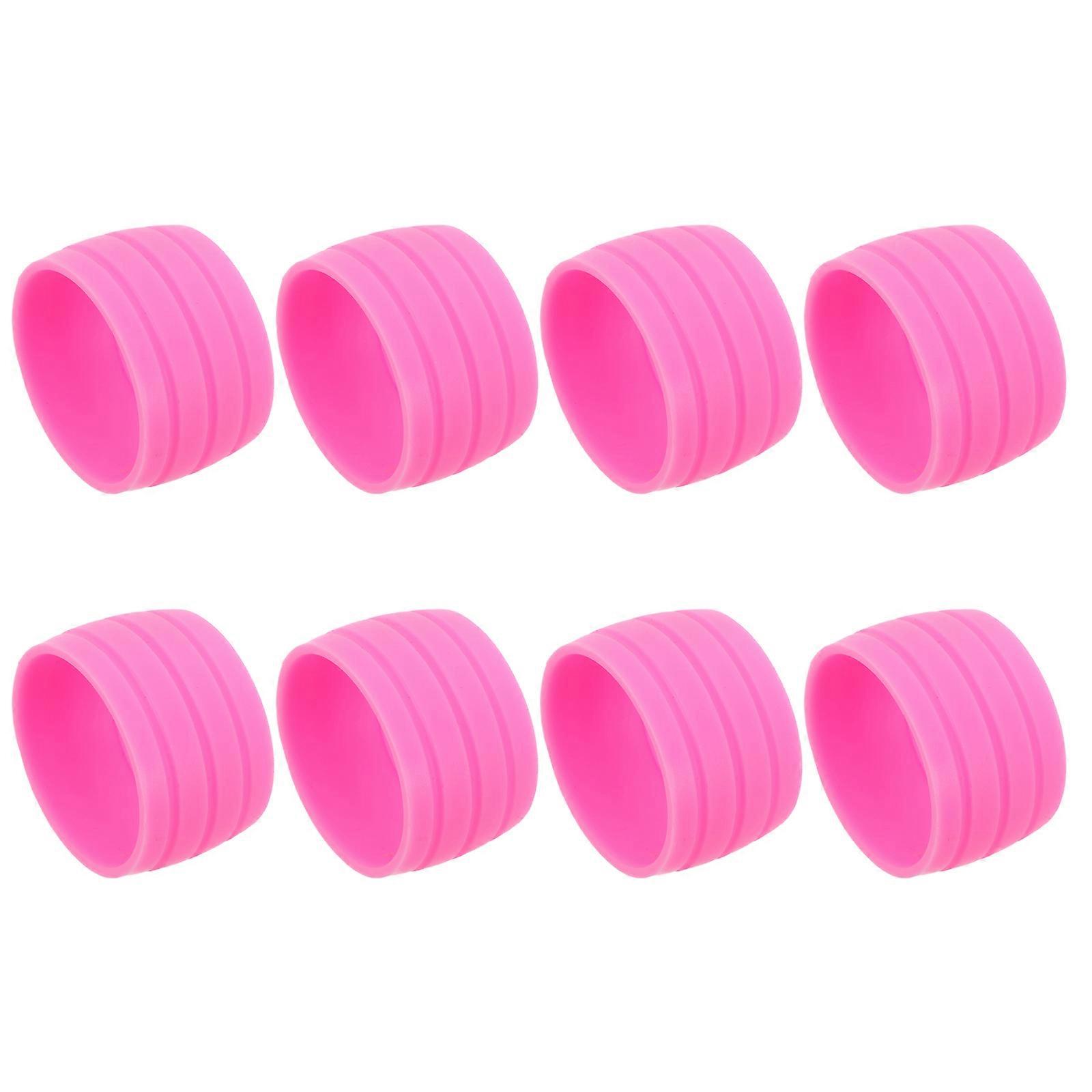 8pcs Silicone Bike Handlebar Tape Rings, Non Slip Grip Sleeves for Comfort and Style, Easy Installation for Road and Mountain Bicycles