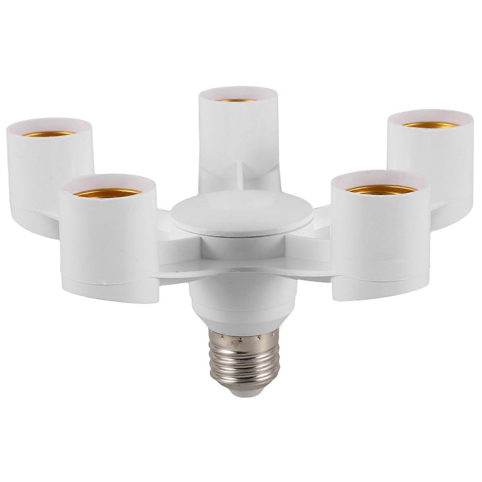 Socket Converter For Bulbs E27 Light Socket Splitter Bedroom Space Saving 1Pack