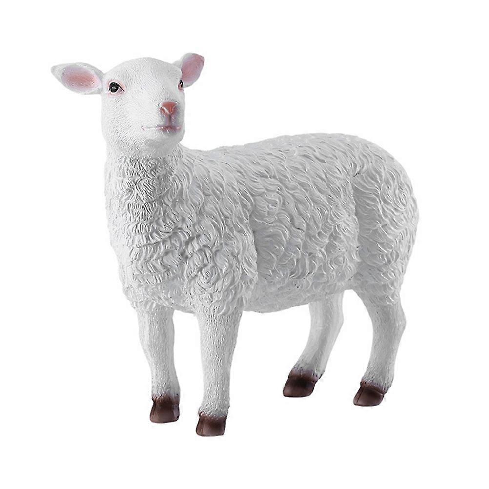 Garden Decoration Resin Simulation Sheep Statue for Decor