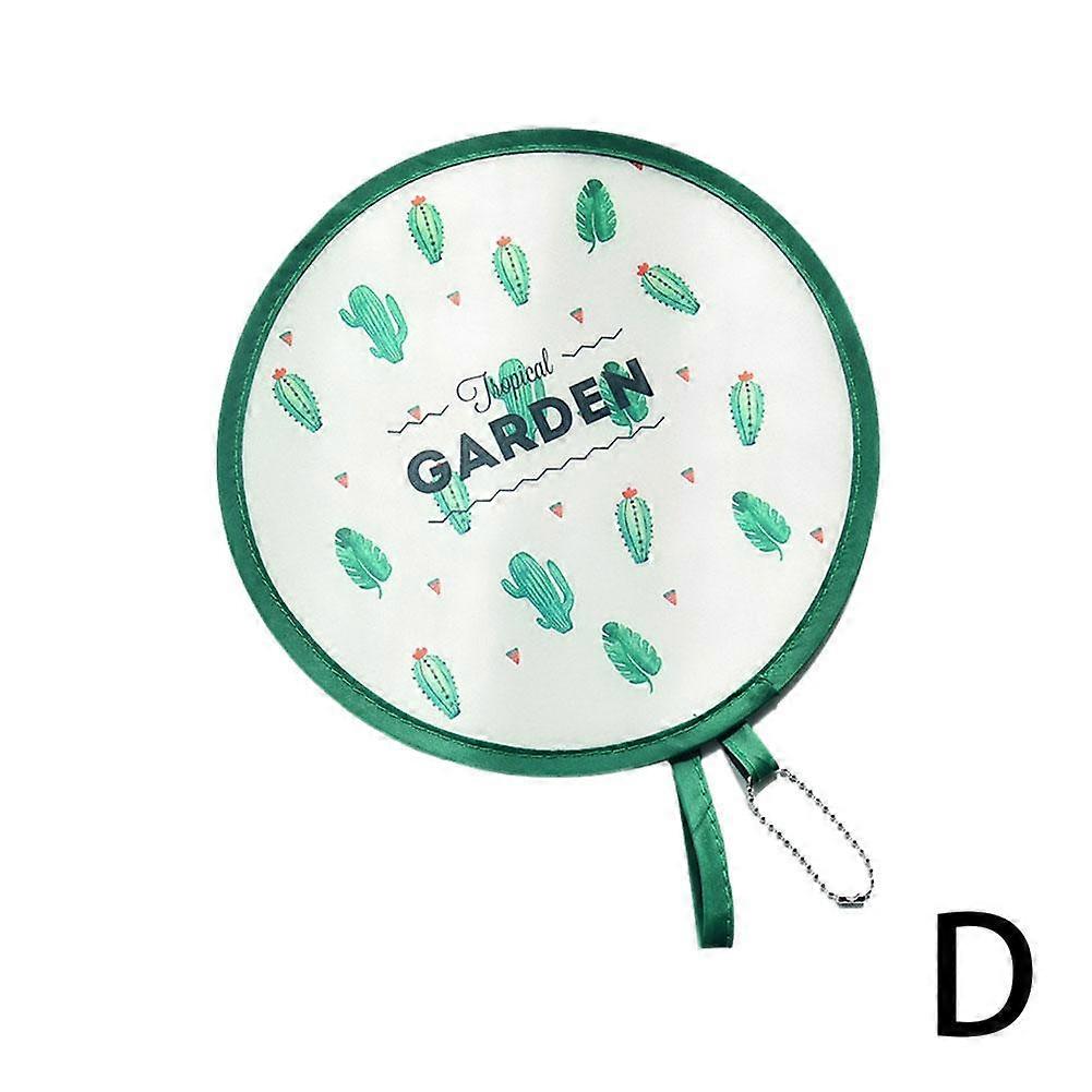 1pcs Portable Folding Fan Portable Cartoon Pocket Cloth Fans Creative Flower Embroidery Silk Fa W2T8
