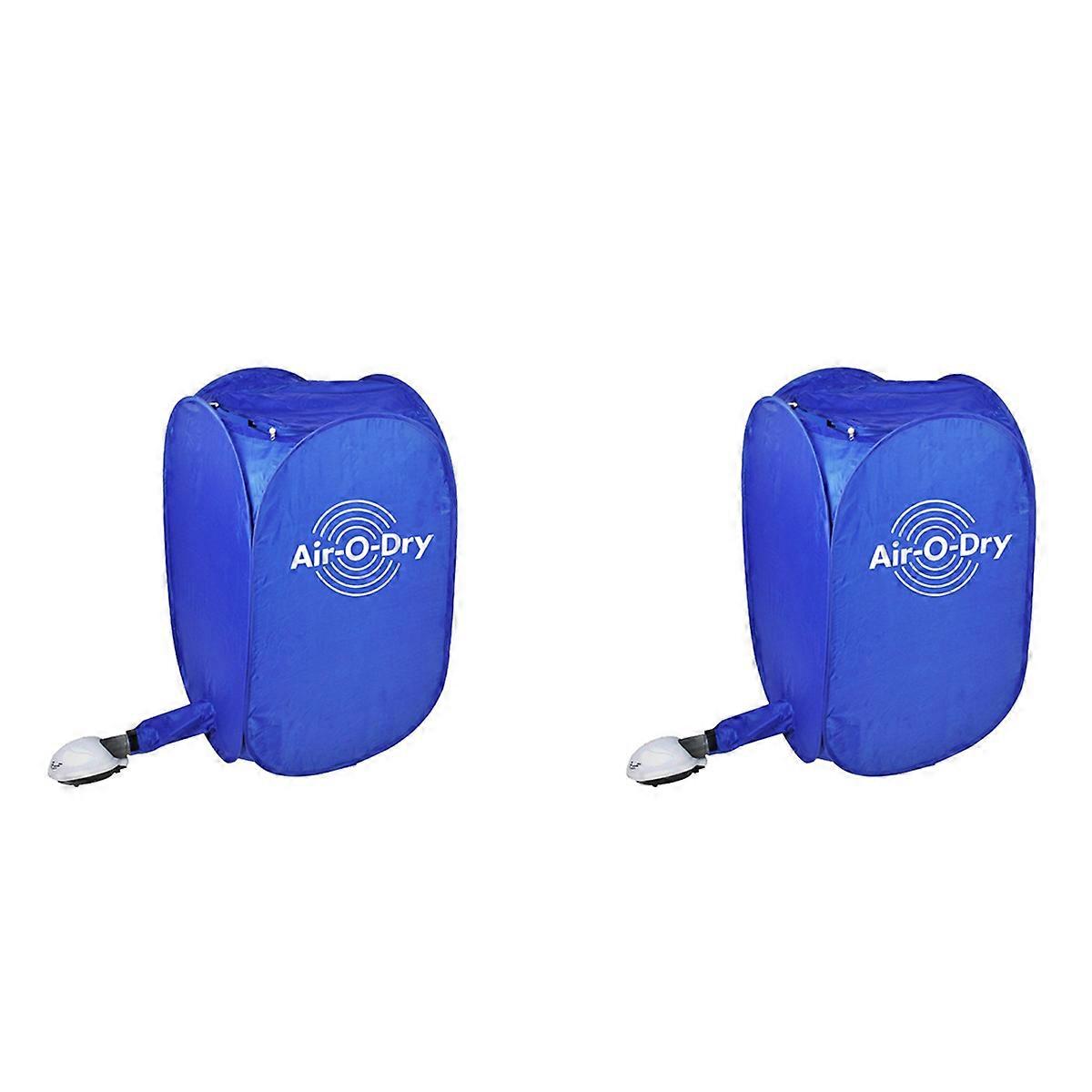2X Portable Electric Clothes Dryer Folding Travel Air-O-Dry Clothes Warm Cloth Dryer Wardrobe with A