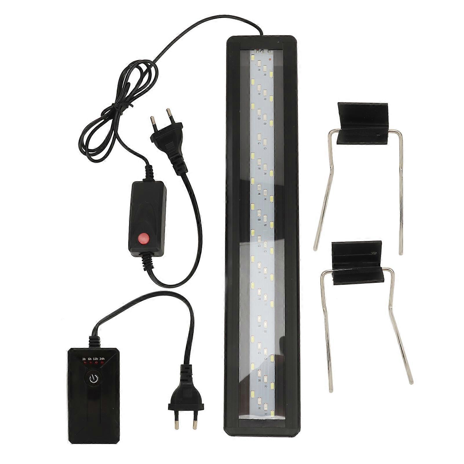 Professional 4 Rows LED Aquarium Light Color Changing High Brightness with Adjustable Timer EU Plug 220V