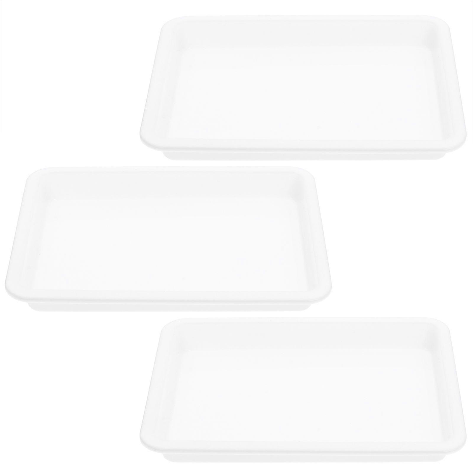 3PCS Kunststoff Schule Malerei Experiment Tablett Premium Langlebiges Kunststofftablett