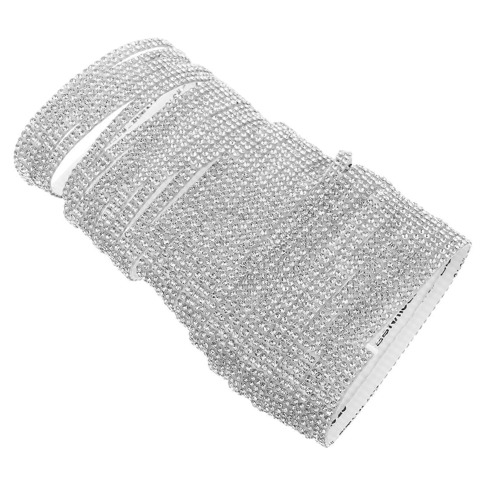 Rhinestone Strips Self-Adhesive Plastic Material Diy Projects 1Set