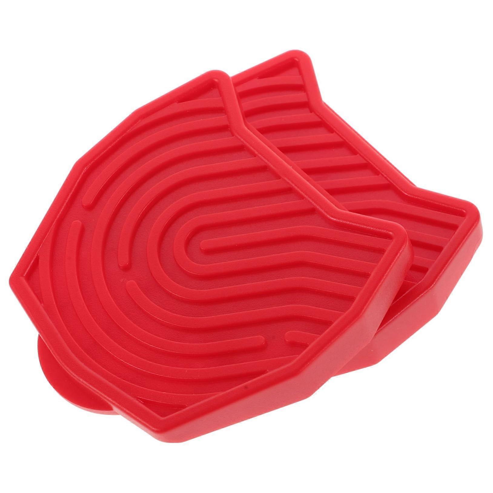 1 Pair Bicycle Lock Step Adapter Pedal Converter Compatible Replacement Pedal Converter Red