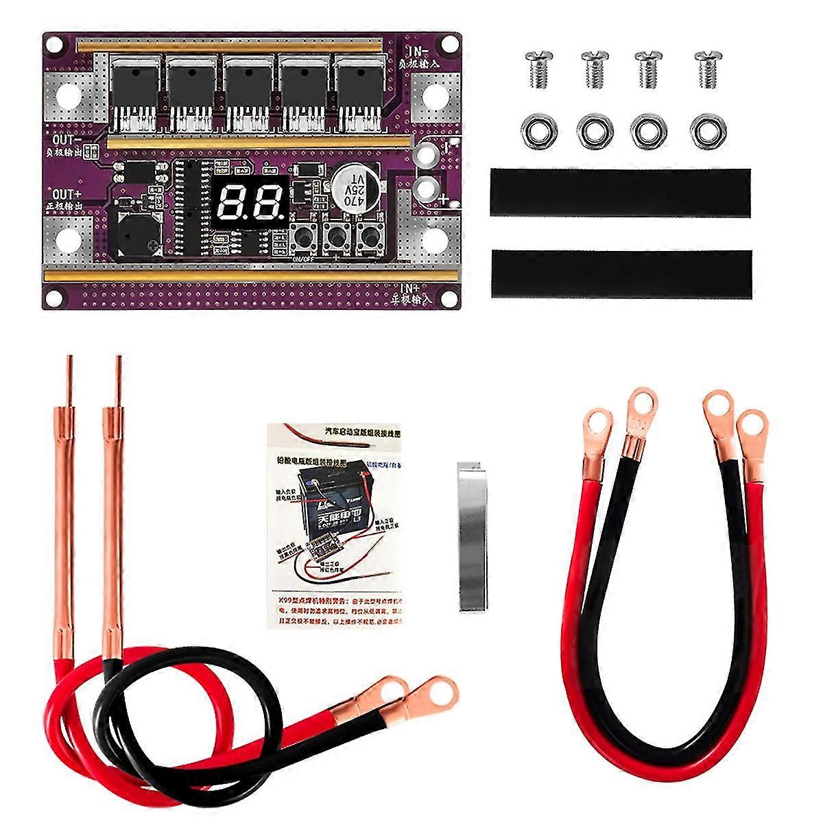 Mini Automatic Spot Welder DIY Kit with 99 Adjustments for 0.1-0.3mm Nickel Sheet and Lithium Battery Pen