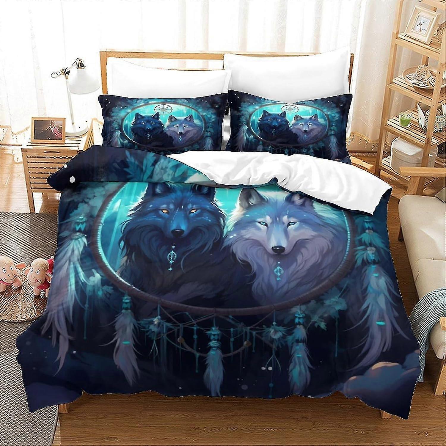 Lightweight Soft and Breathable 3D Printed Duvet Cover Set for Kids and Teens with Pillowcase