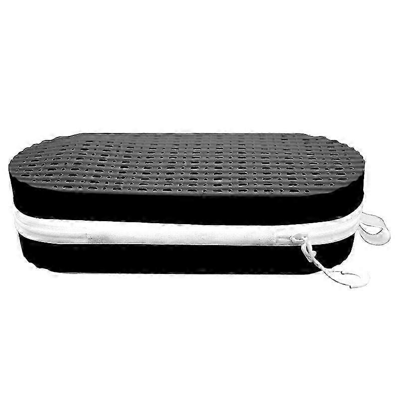 明るい色のゴーグルケース通気性水泳シリコーン両面通気性排水穴耐衝撃性大容量ポータブルトラベルスイムグラス