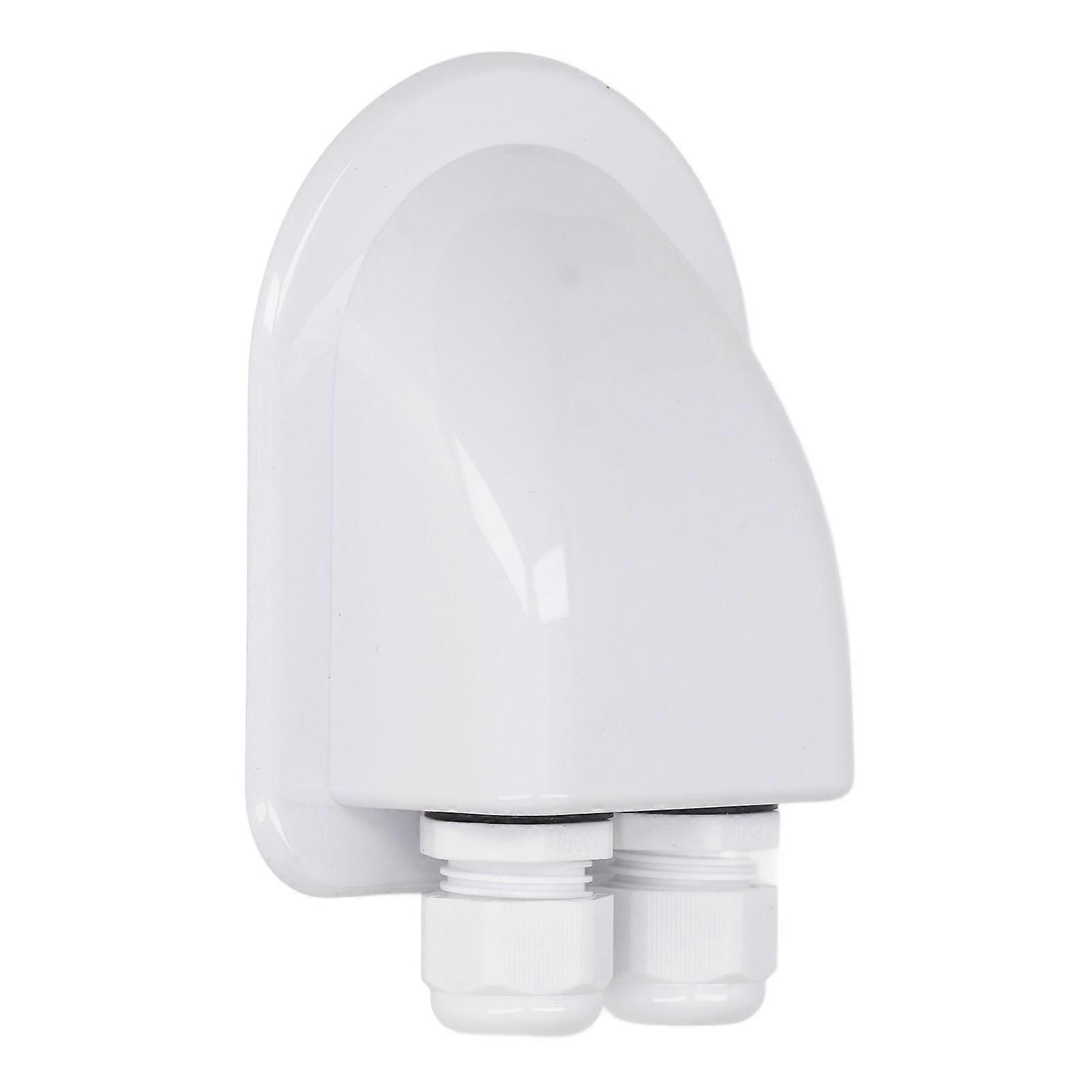 תיבת צומת כבל ABS פאנל סולארי עמיד למים תיבת בלוטת כניסה כבל חוט כפול לחיווט חשמל חיצוני לבן 