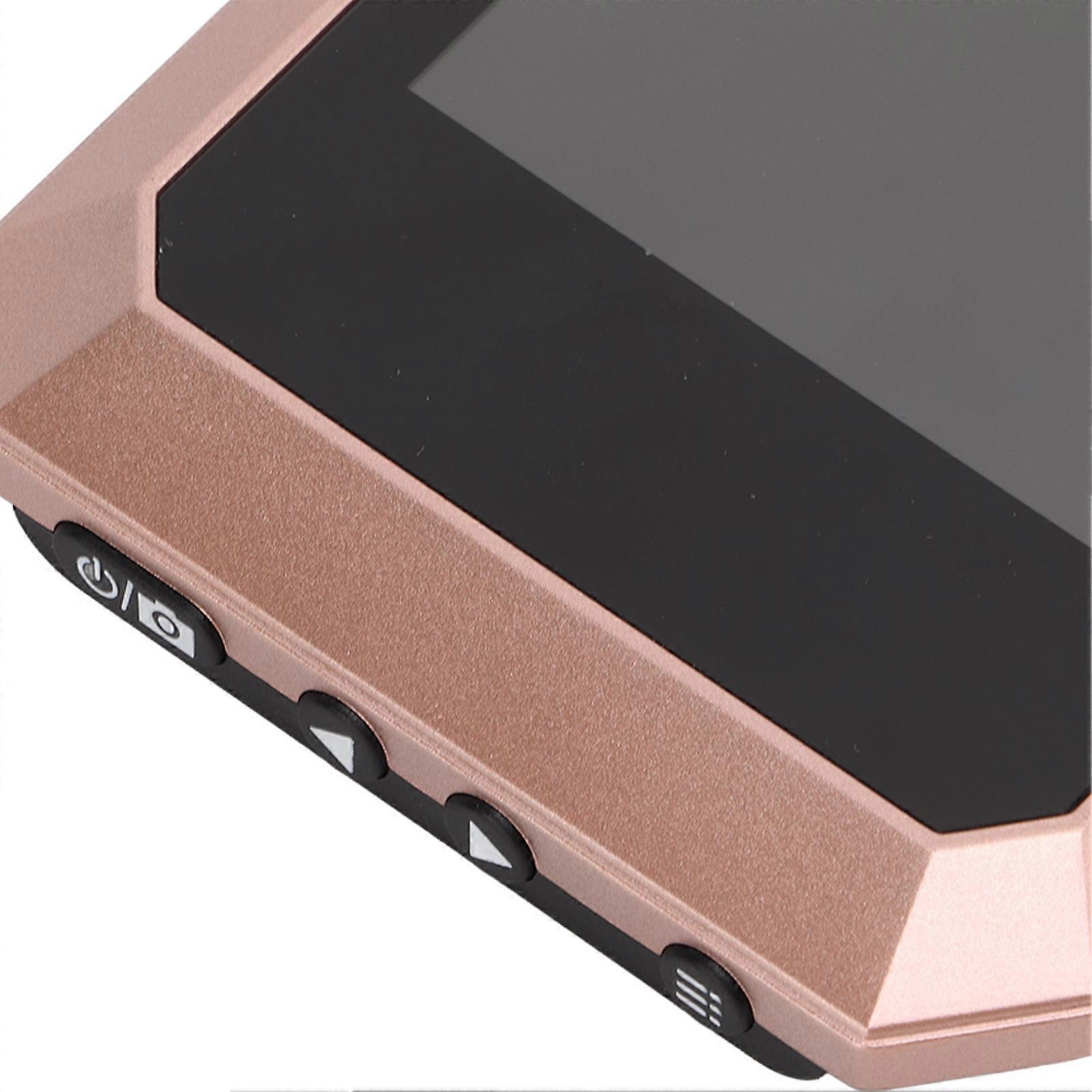 3.5in 2MP Digital Door Peephole Viewer Doorbell Camera Motion Detection Recording Night Vision for Home Outdoor SecurityRose Gold