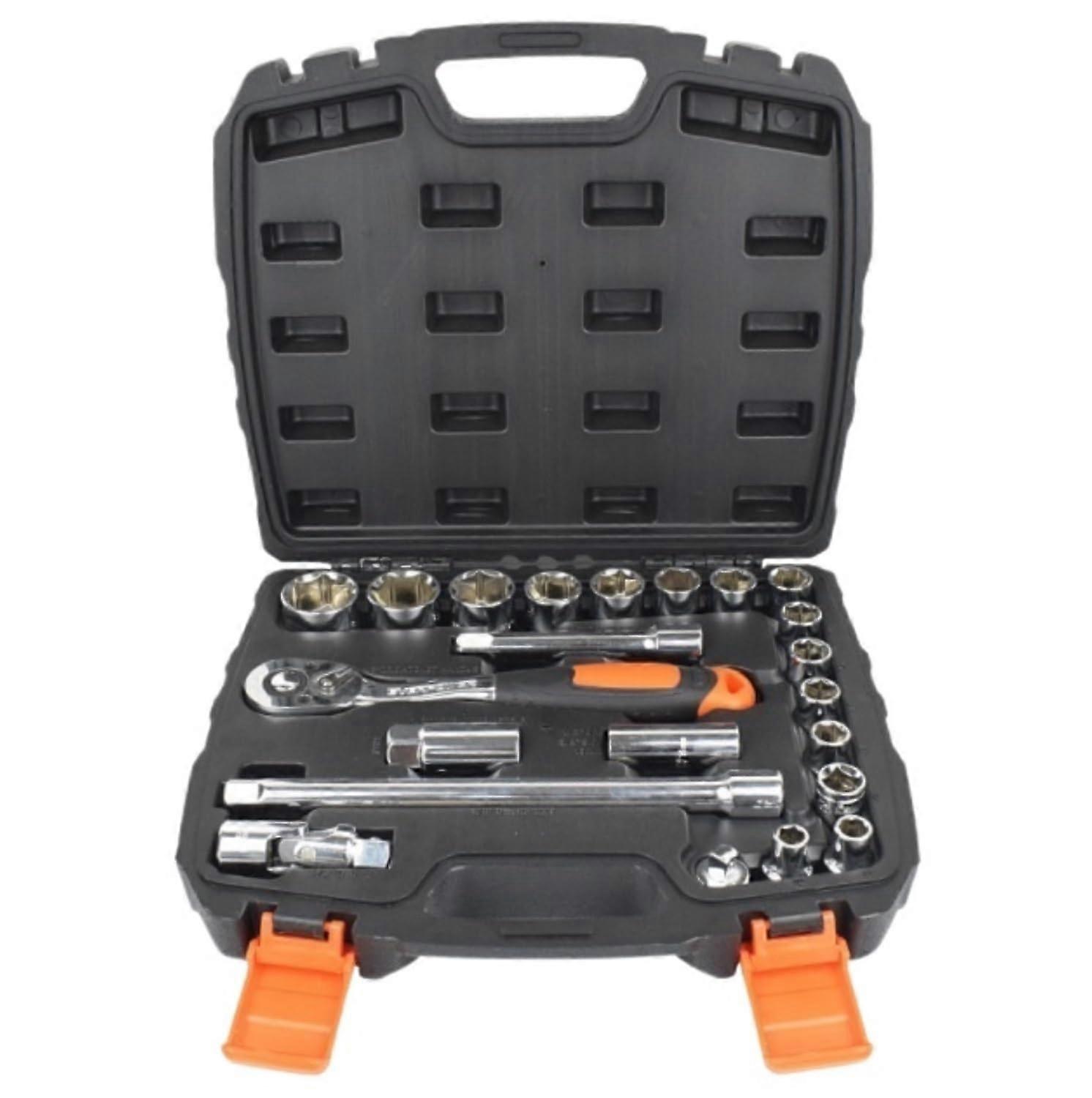 Toolbox, tool set, 22piece socket wrench set with toolbox storage case, tool set for home, apartment, garage, home tool sets.