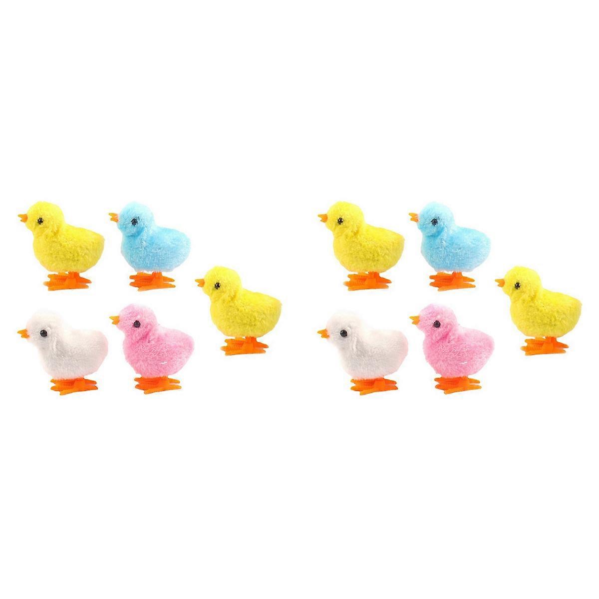 5Pcs Easter Wind Up Chick Girls