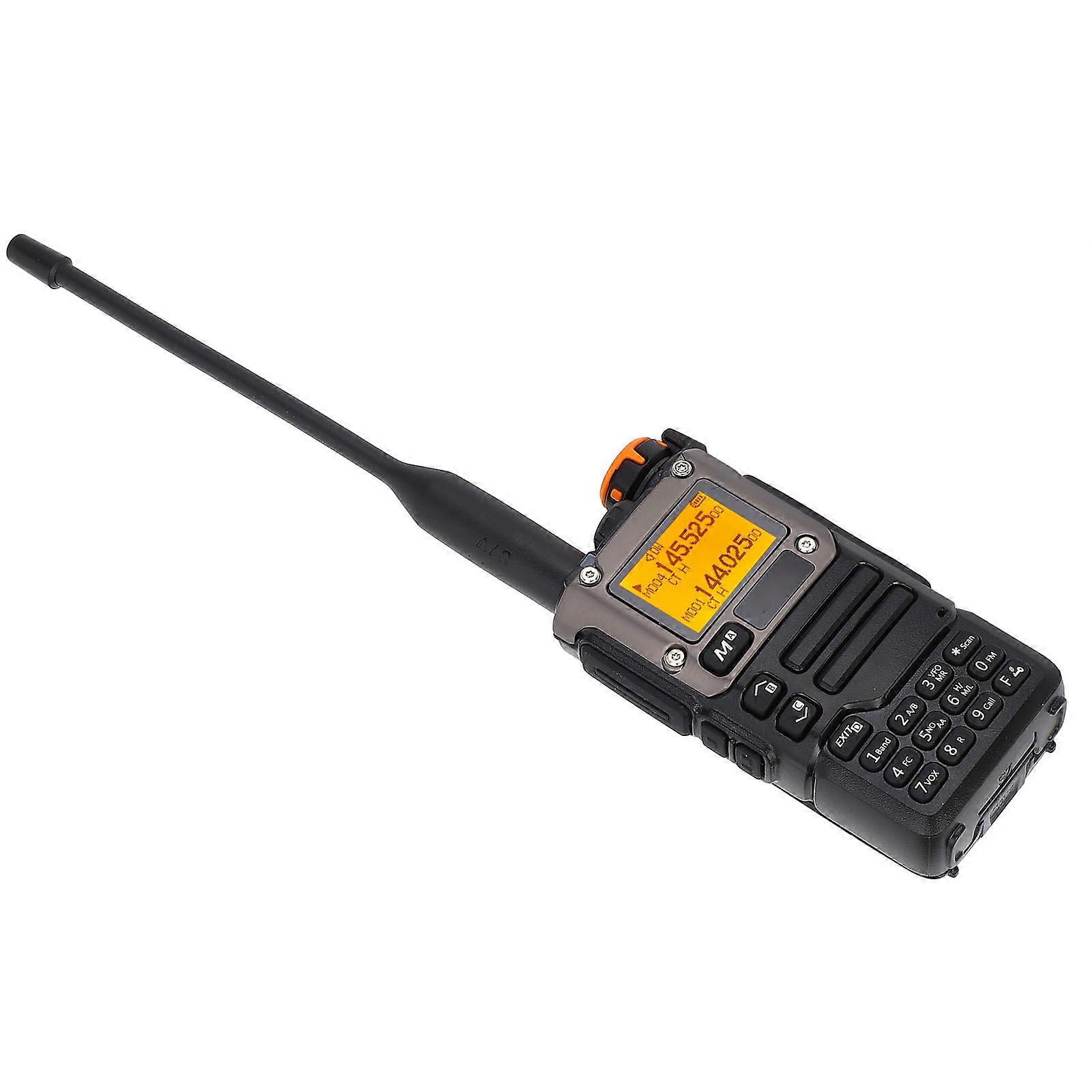 2 Way Radio UHF VHF AM FM 200 Channels 4W 1600mah Battery Portable Radio for Outdoor Camping Hiking Work EU Plug 110 to 240V