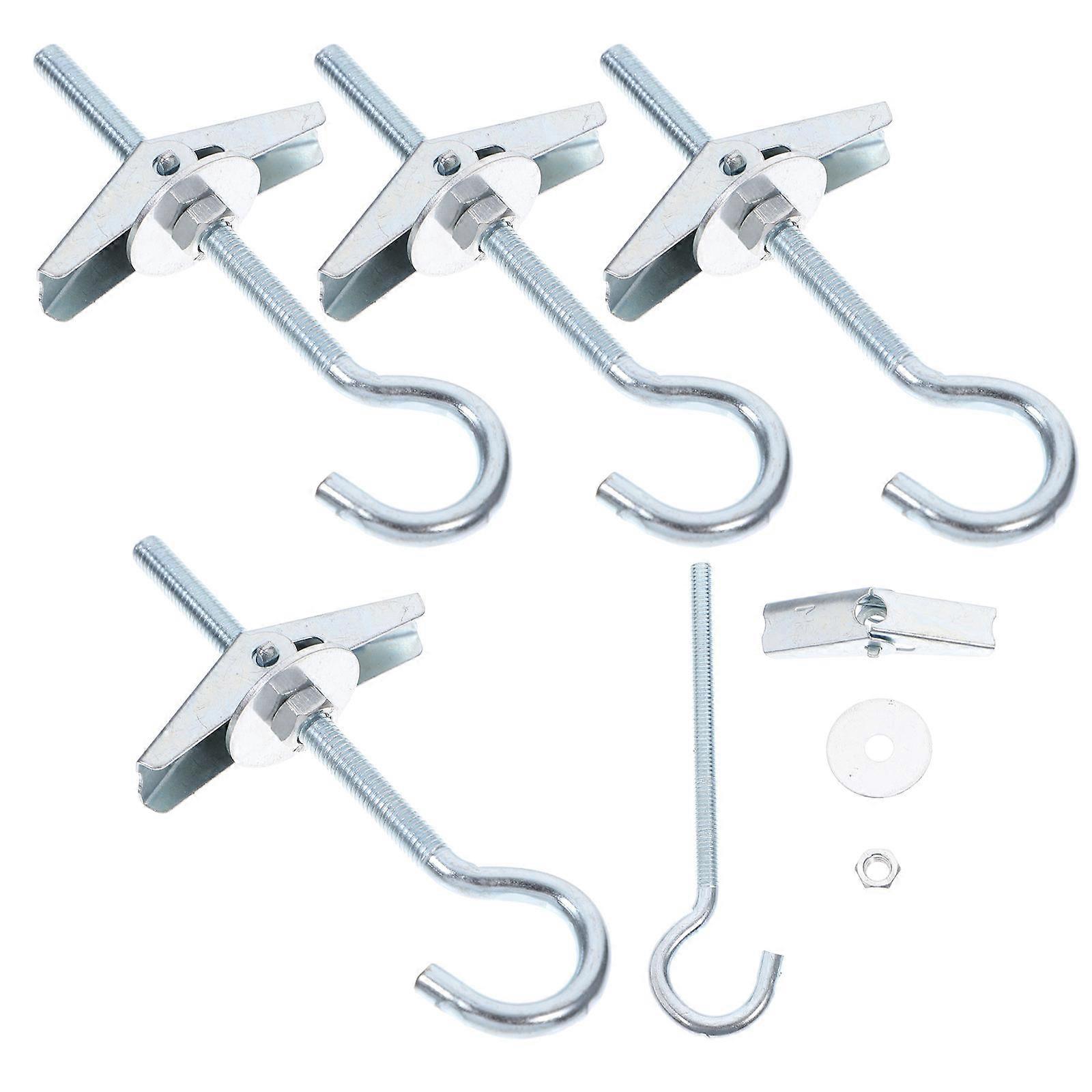 Heavy Duty Carbon Steel Toggle Bolts with Wing Nut for Drywall Anchors Suitable for Bike Use 5 Sets