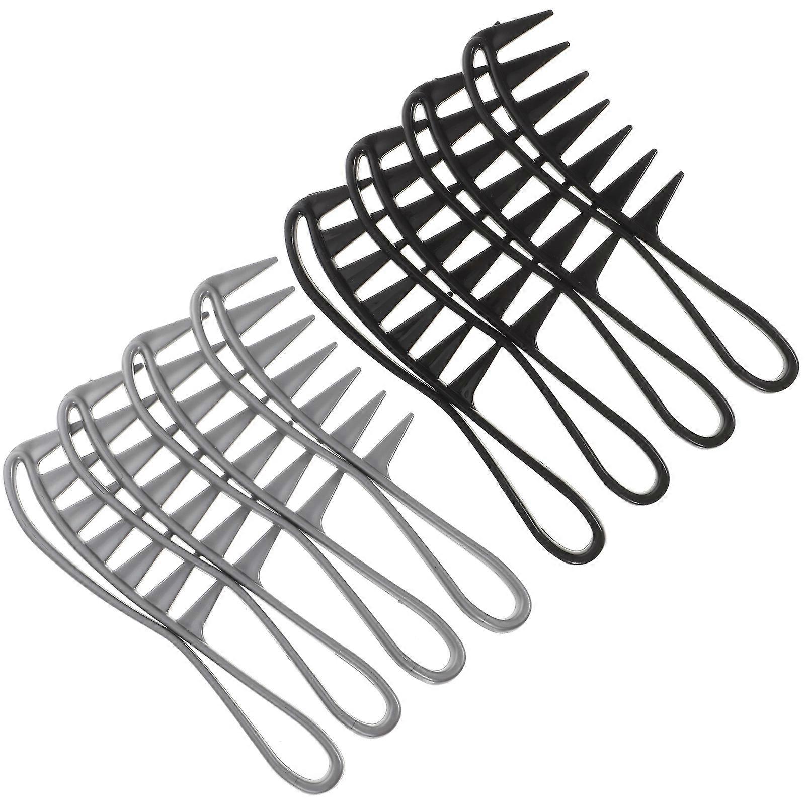 ABS Material Wide Tooth Comb for Care Cosmetologists 8Pcs