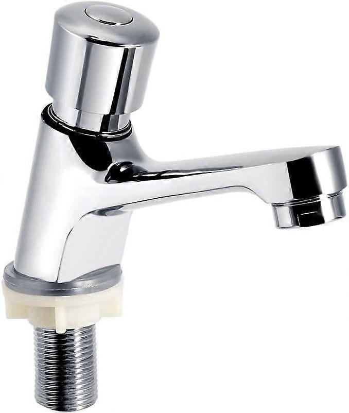 2025 Latest Model Time Delay Faucet,Public Ktchen Bathroom Chrome Plated Self