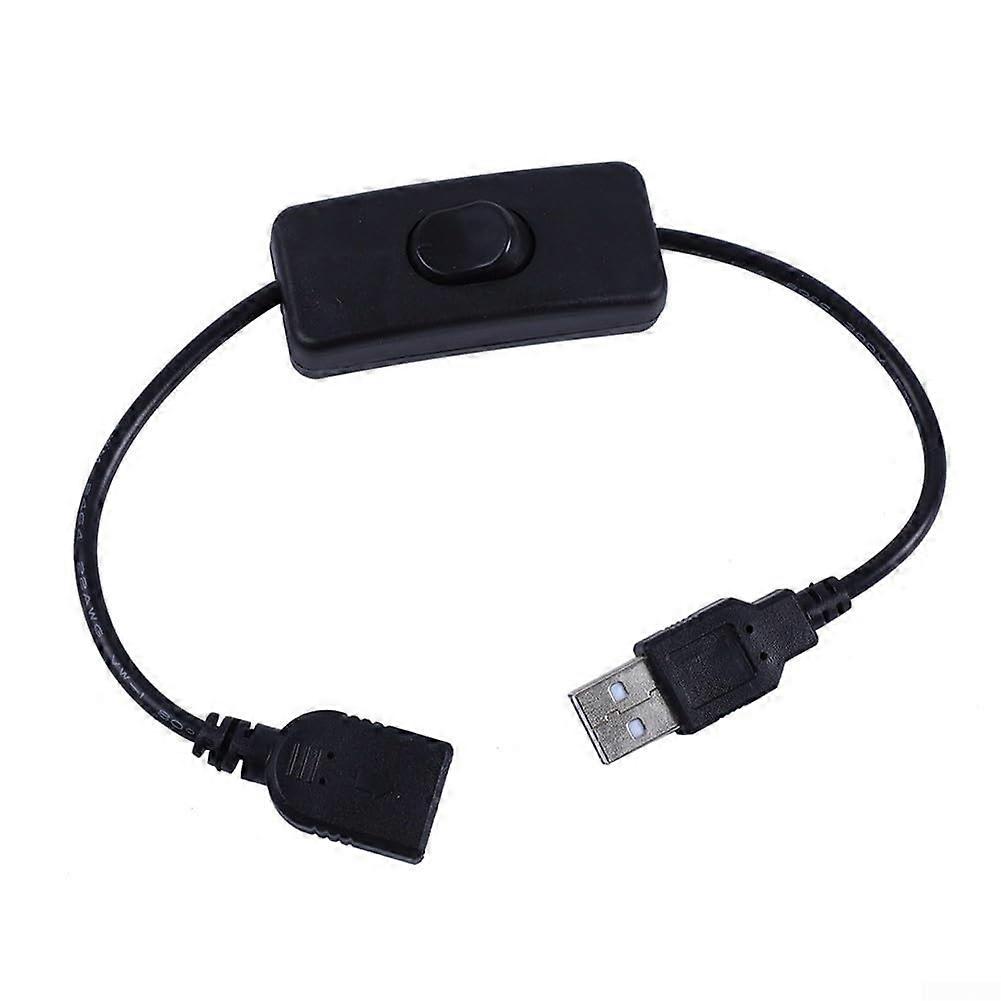 Compact USB switch cable for light control,  for cabinets, wardrobes, and corridors (black)