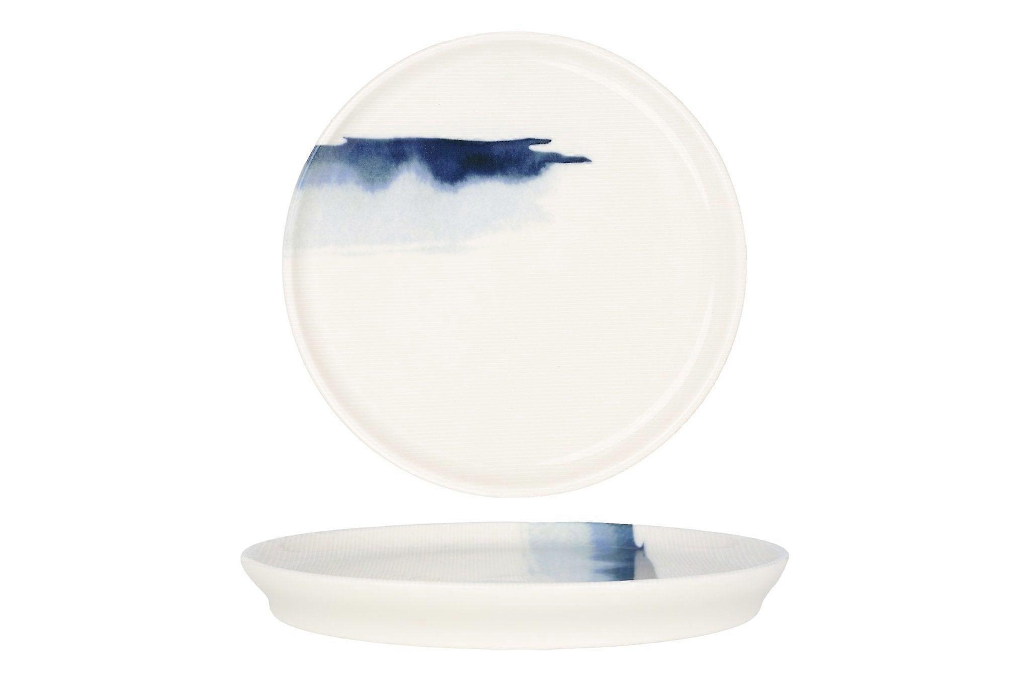 Bonna Dessert Plate - Blue Wave - Porcelain - 16 cm - set of 6