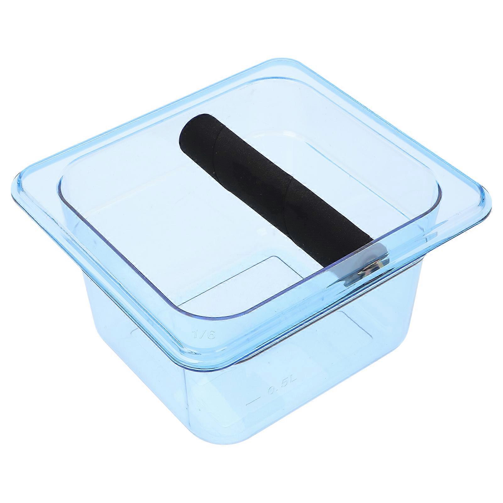 Espresso Grounds Container Waste Bin Rectangular Shape Splashproof Commercial Use 1Pcs